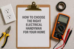 Read more about the article How to Choose the Right Electrical Handyman for Your Home